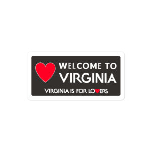 Virginia is for lovers sticker best american gift