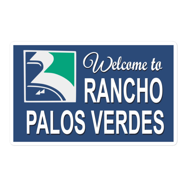 Rancho Palos Verdes Los Angeles Sticker Best American Gift